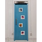 Pintu kamar mandi PVC Kaca Tetris 70x197 cm  1