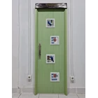 Pintu kamar mandi PVC Kaca Tetris 70x197 cm  4