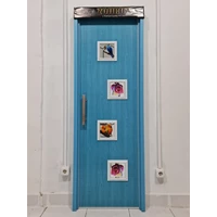 Pintu kamar mandi PVC Kaca Tetris 70x197 cm 