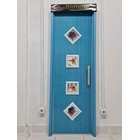 PVC TETRIS DIAMOND BATHROOM DOOR UK 70 X 195 CM ( CAN CUSTOM) 2
